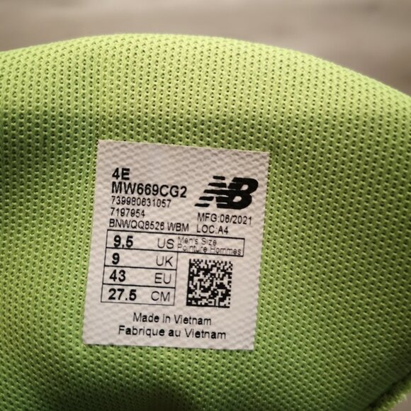 New Balance 669 Men's Size 9.5 Abzorb Dark Grey Sneakers - Picture 6 of 7